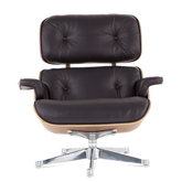 Ikonisches Design Charles Eames Lounge Chair & Ottoman – Palisanderholz Schokoladenbraun